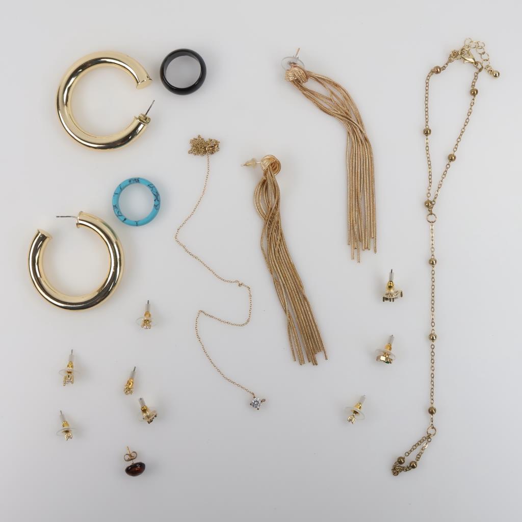 Mixed Jewelry And 12kt GF Pendant Necklace, 10+ Pieces