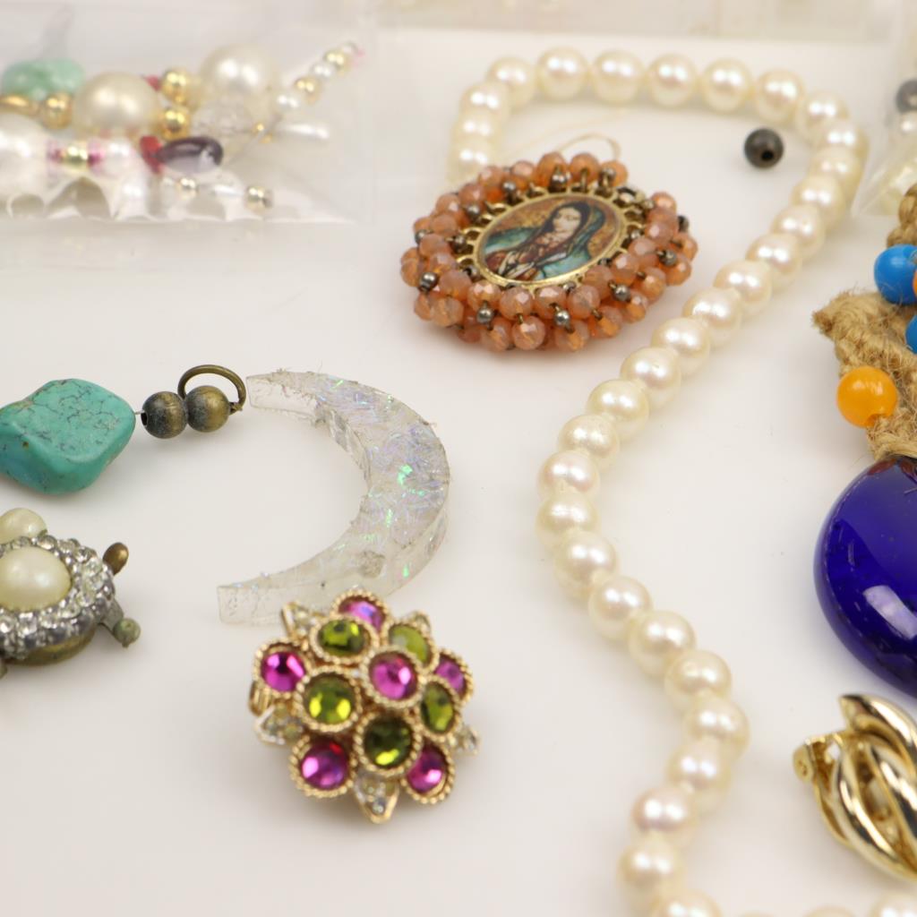 Mixed Jewelry And Craft Supplies, 12+ Pieces Property Room