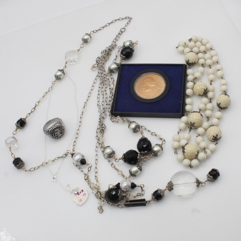 Mixed Jewelry And Token, 4+ Pieces