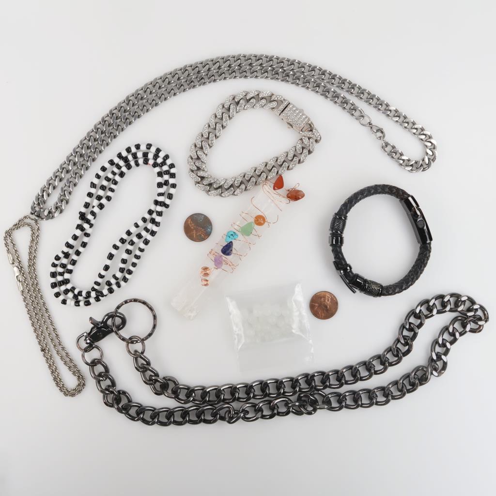 Mixed Jewelry And US Currency, 9+ Pieces