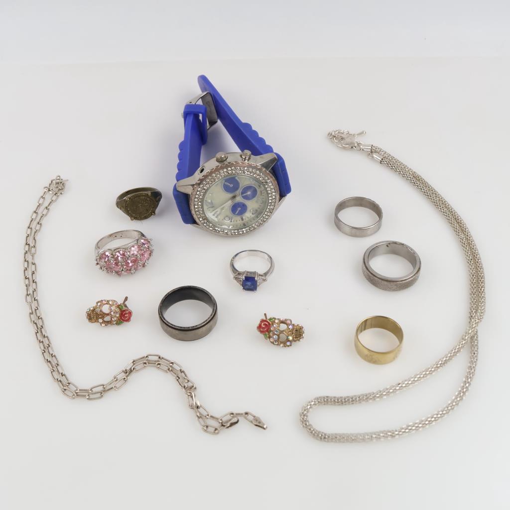 Mixed Jewelry And Watch, 11 Pieces