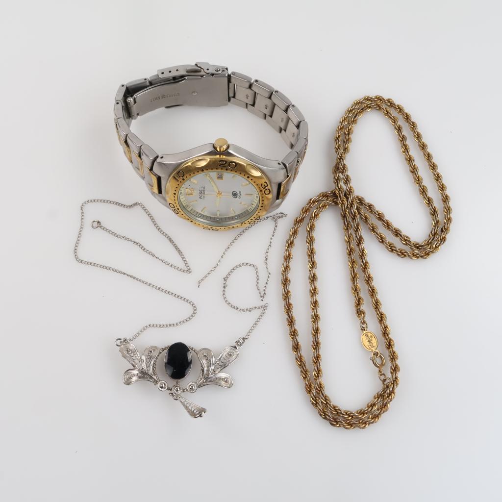 Mixed Jewelry And Watch, 3 Pieces