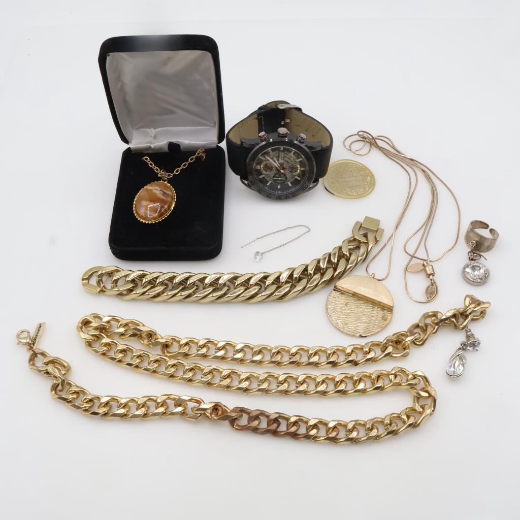 Mixed Jewelry And Watch, 4+ Pieces
