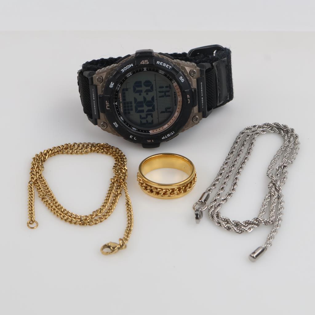 Mixed Jewelry And Watch, 4 Pieces