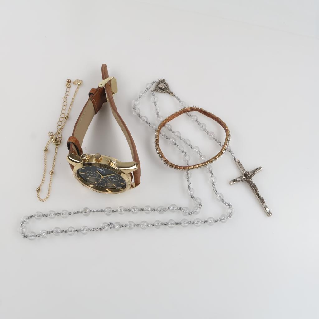 Mixed Jewelry And Watch, 4 Pieces