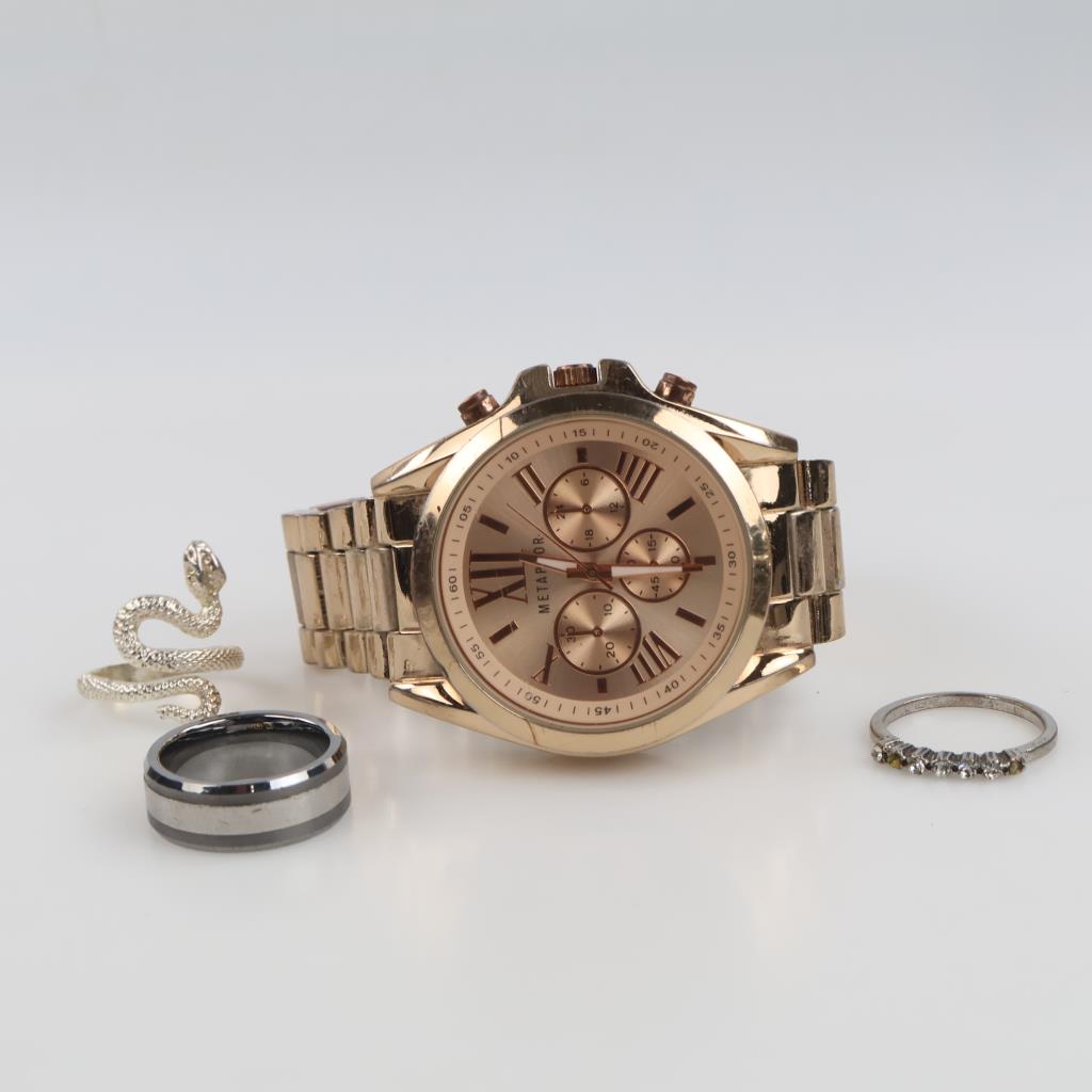Mixed Jewelry And Watch, 4 Pieces