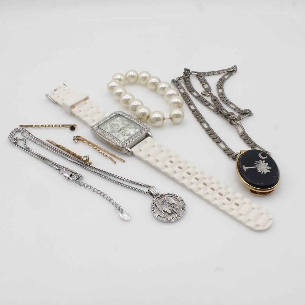 Mixed Jewelry And Watch, 4+ Pieces