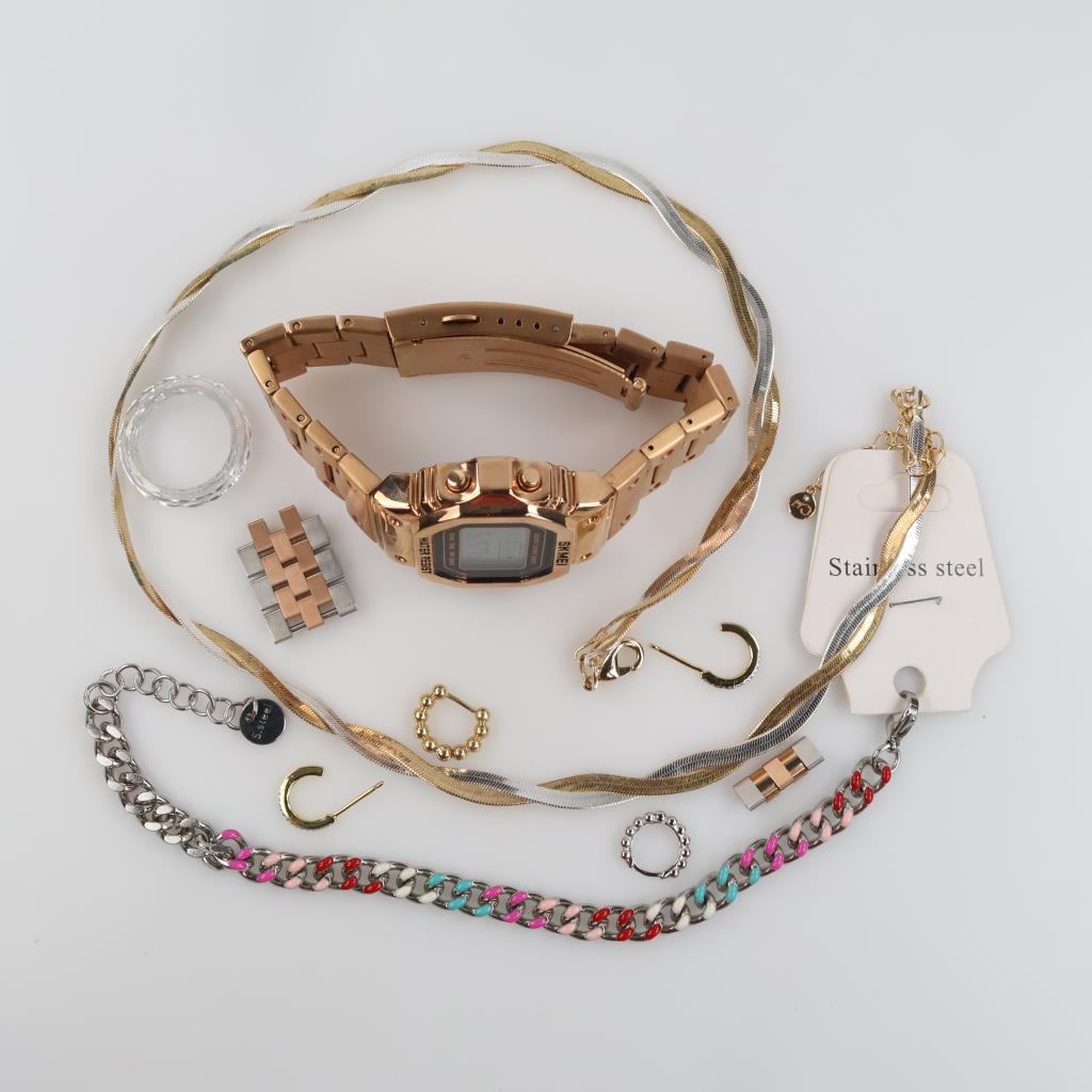Mixed Jewelry And Watch, 5+ Pieces