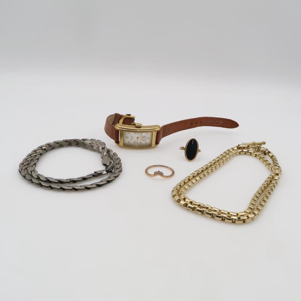 Mixed Jewelry And Watch, 5 Pieces