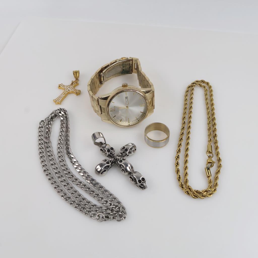 Mixed Jewelry And Watch, 6 Pieces
