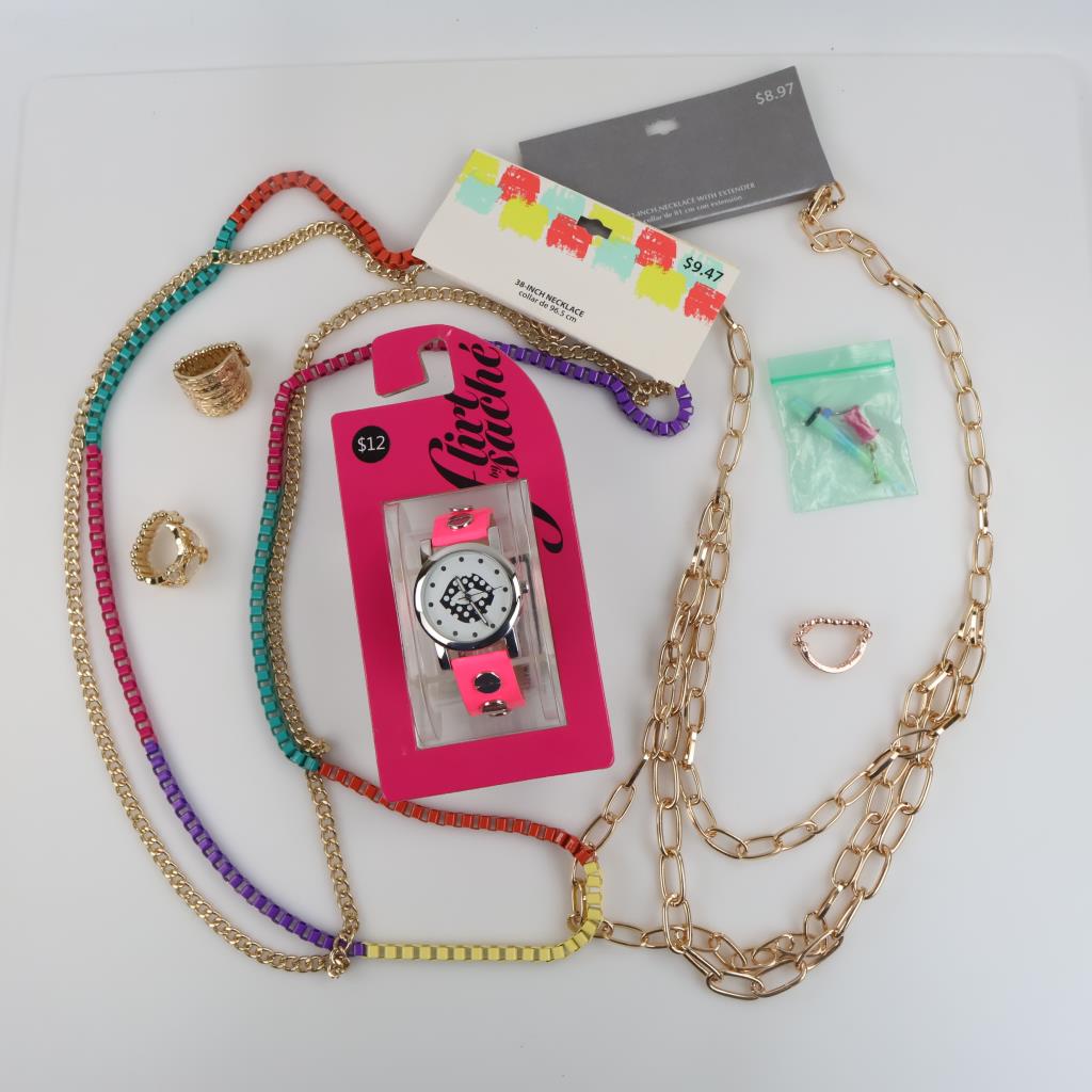 Mixed Jewelry And Watch, 6+ Pieces