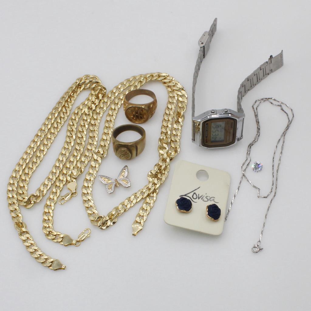 Mixed Jewelry And Watch, 7+ Pieces