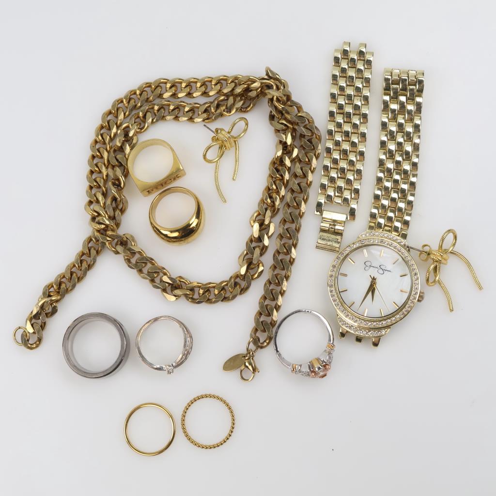 Mixed Jewelry And Watch, 8+ Pieces