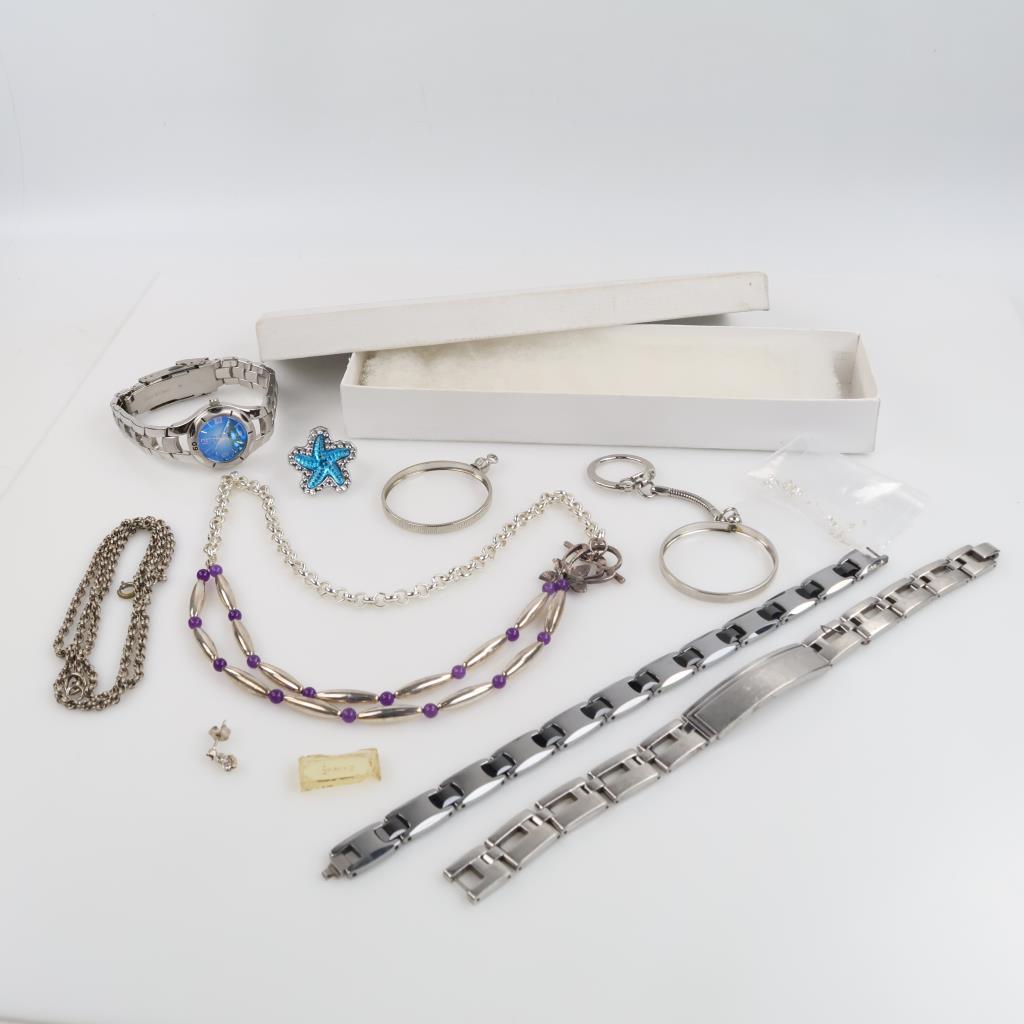 Mixed Jewelry And Watch, 8+ Pieces