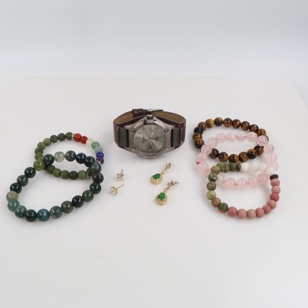 Mixed Jewelry And Watch, 8 Pieces