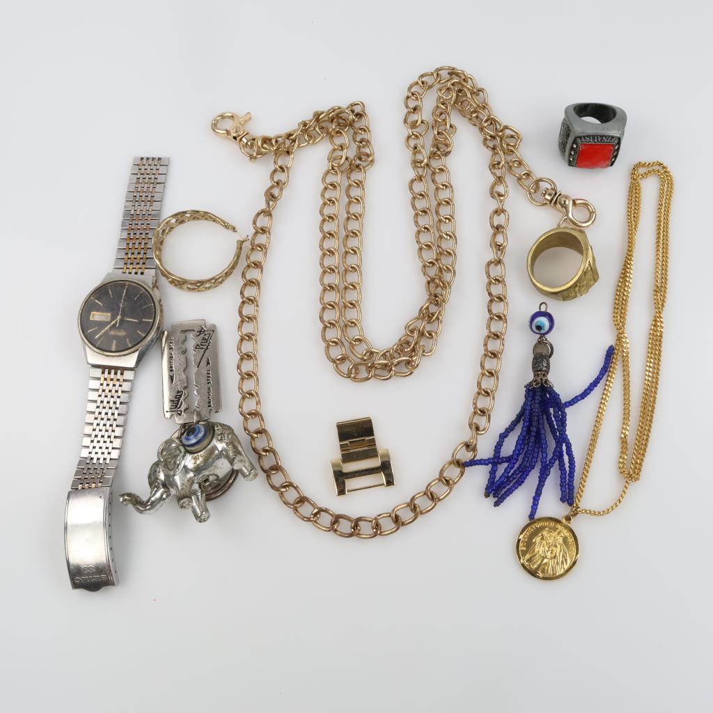 Mixed Jewelry And Watch, 9 Pieces