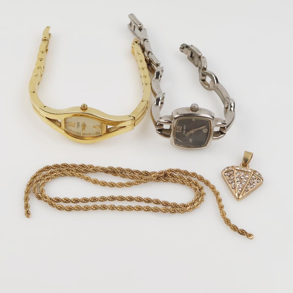 Mixed Jewelry And Watches, 4 Pieces