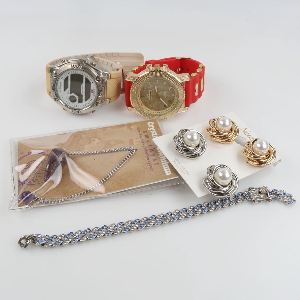 Mixed Jewelry And Watches, 4+ Pieces