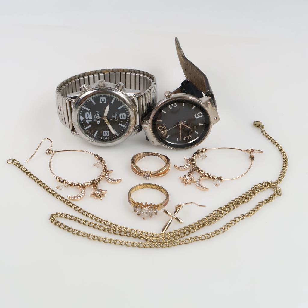 Mixed Jewelry And Watches, 5+ Pieces