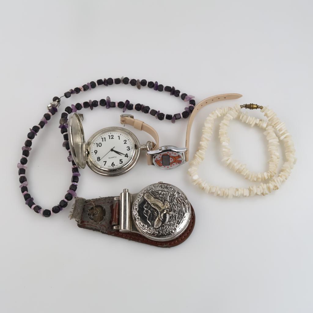 Mixed Jewelry And Watches, 5 Pieces