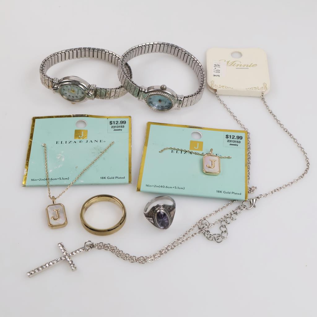 Mixed Jewelry And Watches, 6+ Pieces