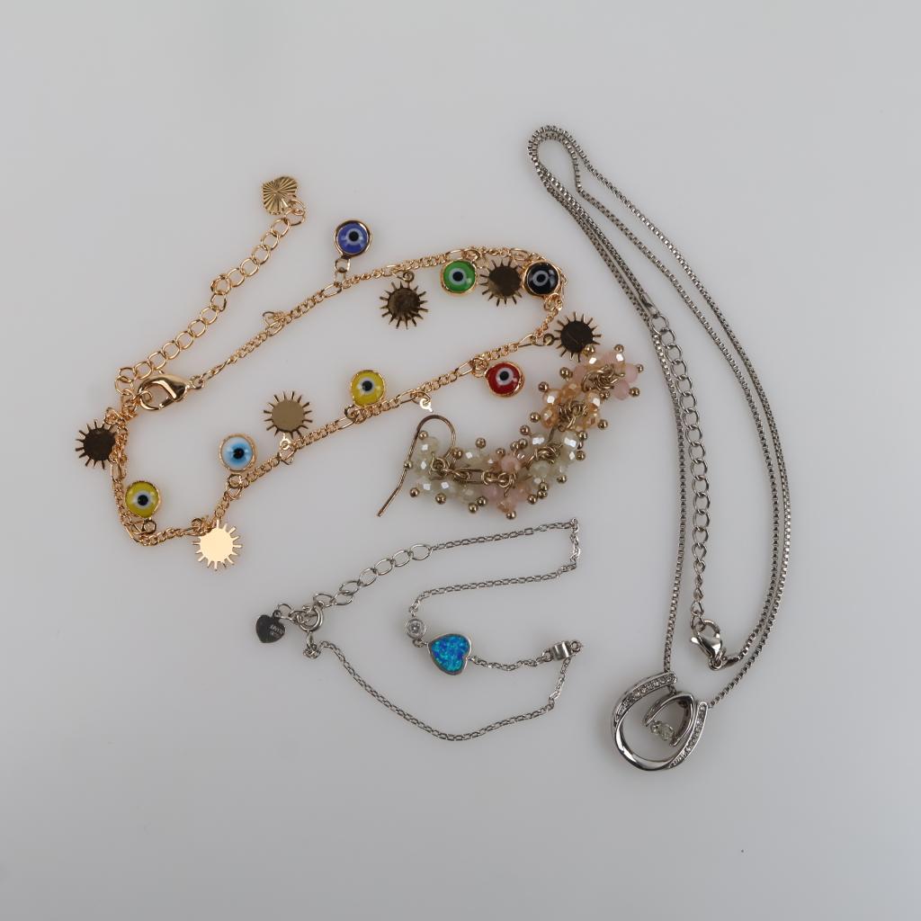 Mixed Jewelry Includes Silver, 4 Pieces