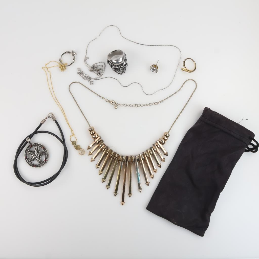 Mixed Jewelry Includes Silver Jewelry, 8 Pieces