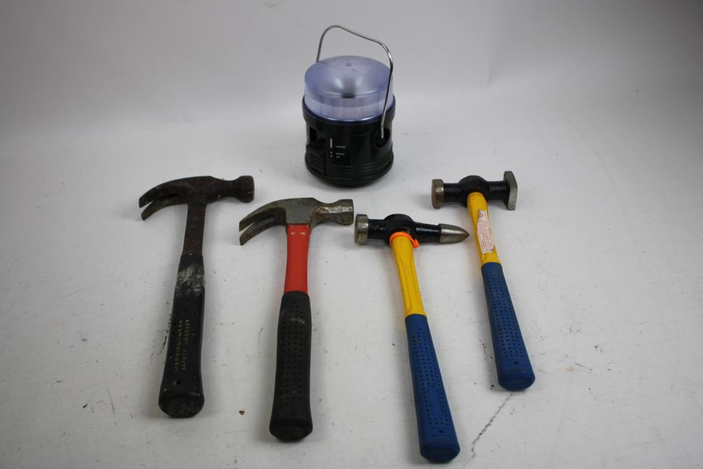 Mixed Tool Lot - Bolt Cutters, Stanley Wrecking Bar, And More, 11 Pieces