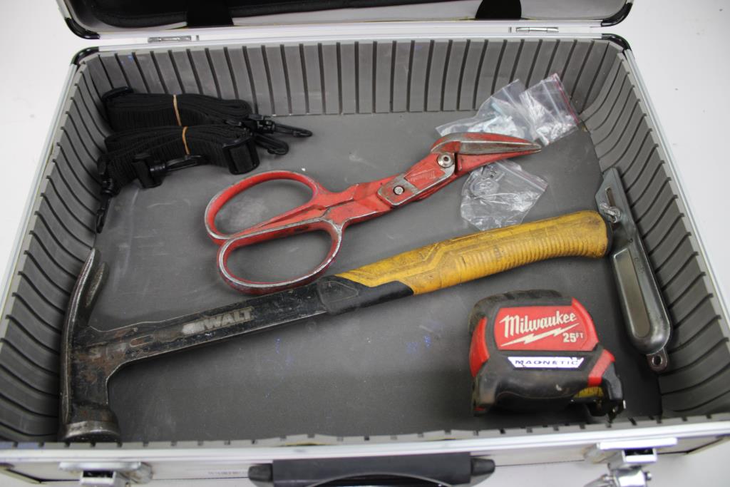 Mixed Tool Lot - Dewalt Chalk Reel, Arrow Hammer Tacker, And More