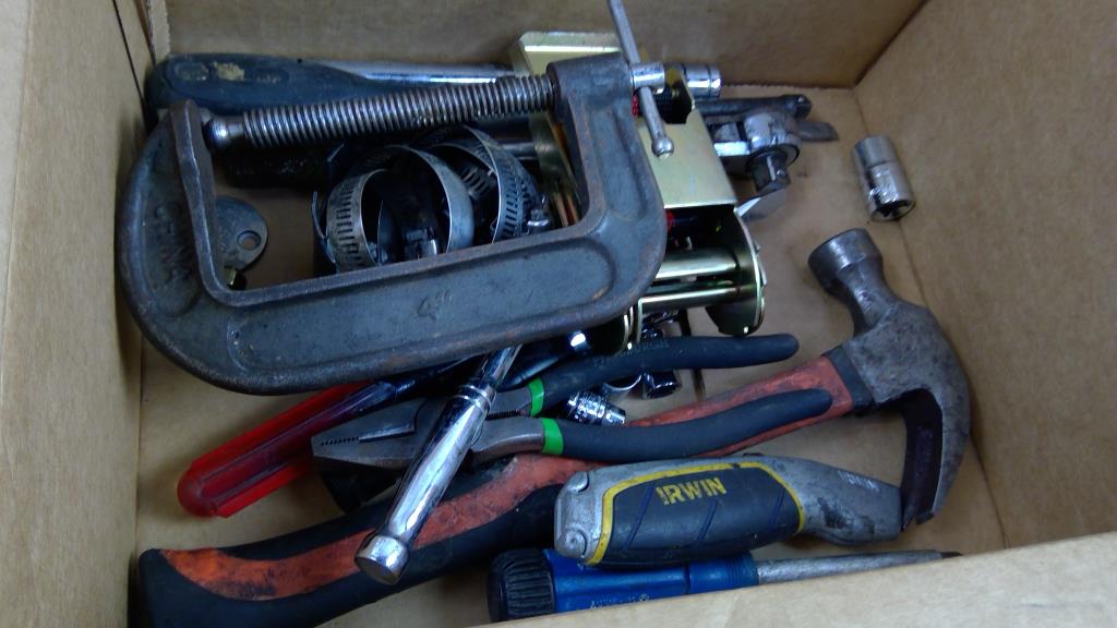 Mixed Tool Lot - Torque Wrench, Hammer, Pliers, And More