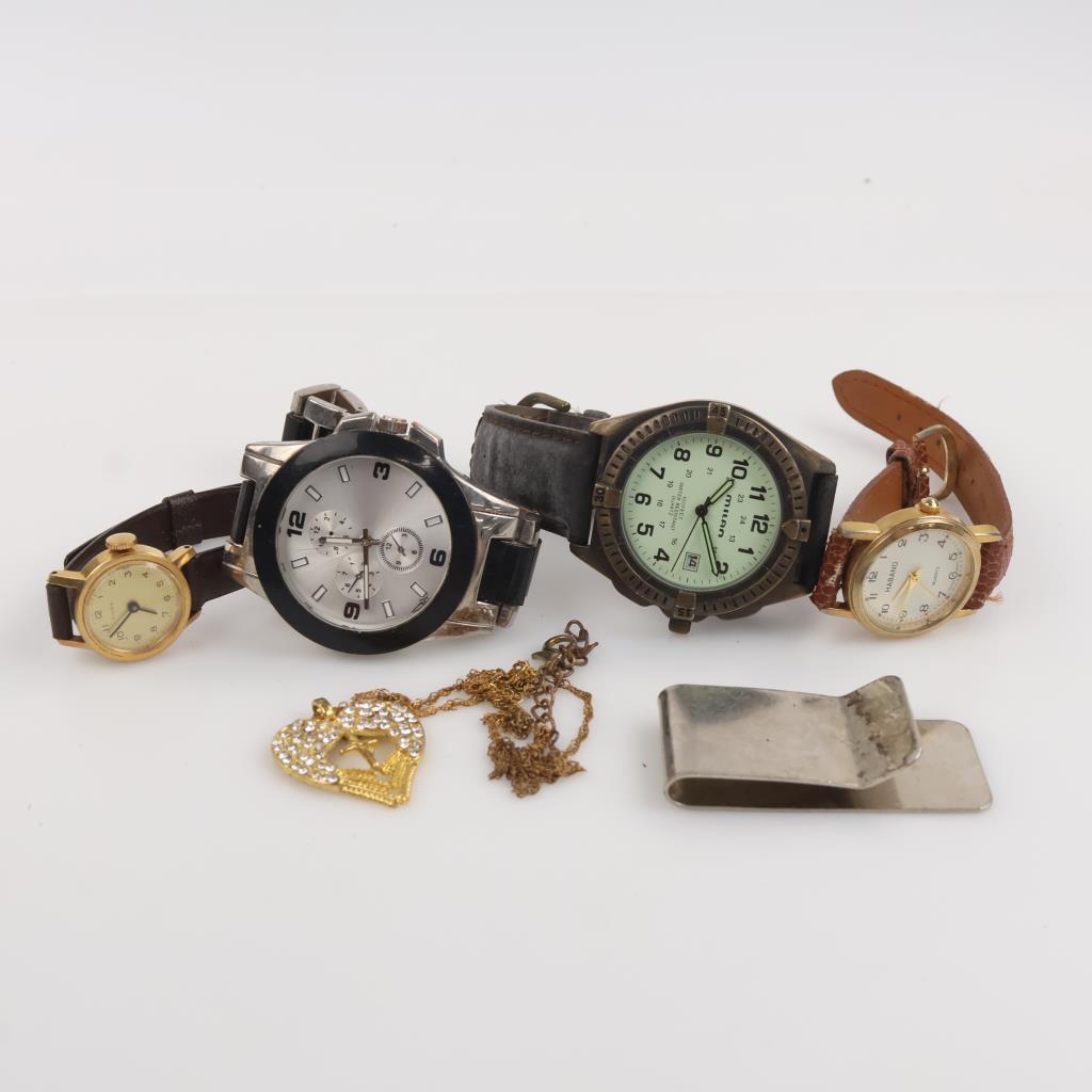Mixed Watches And Jewelry, 4+ Watches