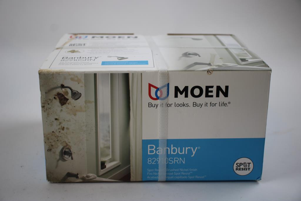 Moen Banbury Tub & Shower Faucet Set – Mediterranean Bronze – Includes Posi-Temp Valve – 82910BRB, WaterSense