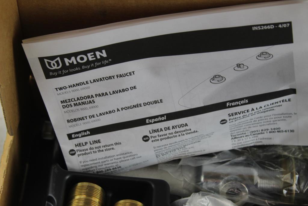 Moen Rough In Moen Rough-in Valve, Eva Chrome Faucet 2 Items | Property Room