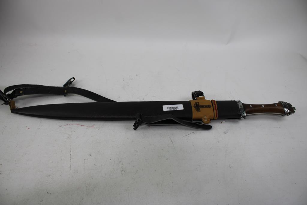 Mojolnir Custom Viking Sword With Sheath & Straps