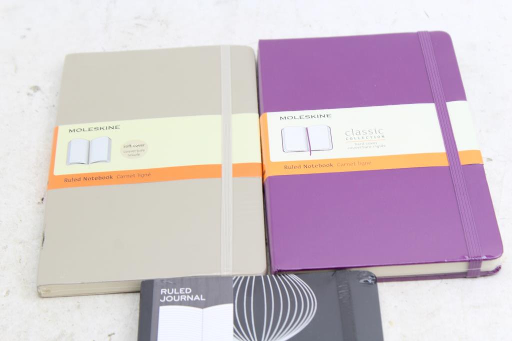 Moleskine Notebooks, Lot Of 3 Property Room