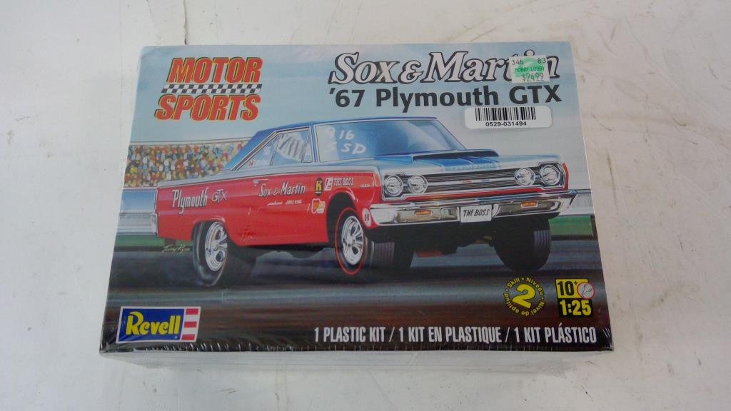 Motor Sports Sox & Martin '67 Plymouth GTX Model Car