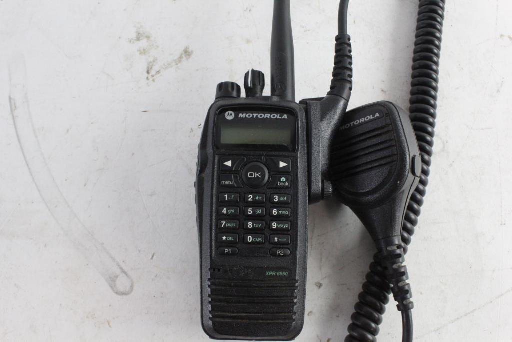 Motorola 2 Way Radio With Wired Mic Property Room