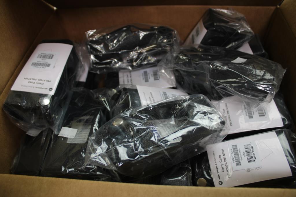 Motorola, Bee Leather Radio Cases, Whelen LED Lightheads, 19 Pieces