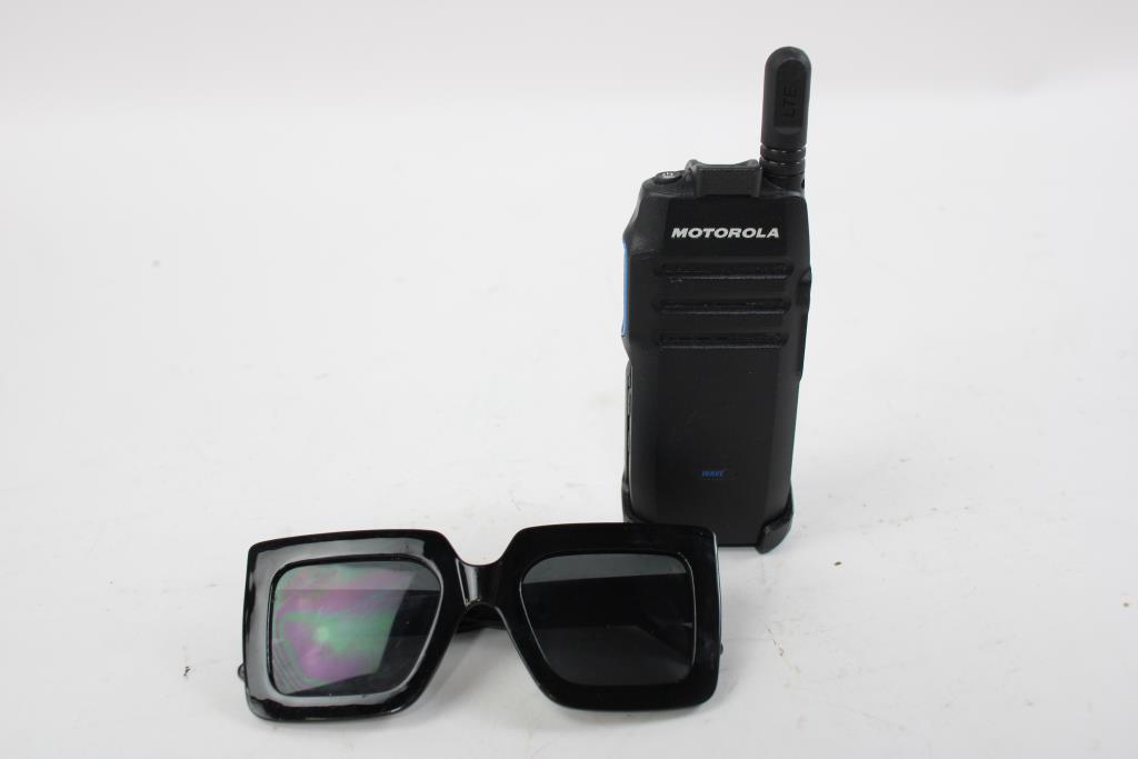 Motorola LTE Wave Walkie Talkie And Sunglasses, 2 Pieces Property Room