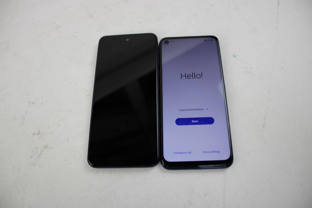 Motorola, OnePlus Cell Phone Lot, 2 Pieces, Sold For Parts