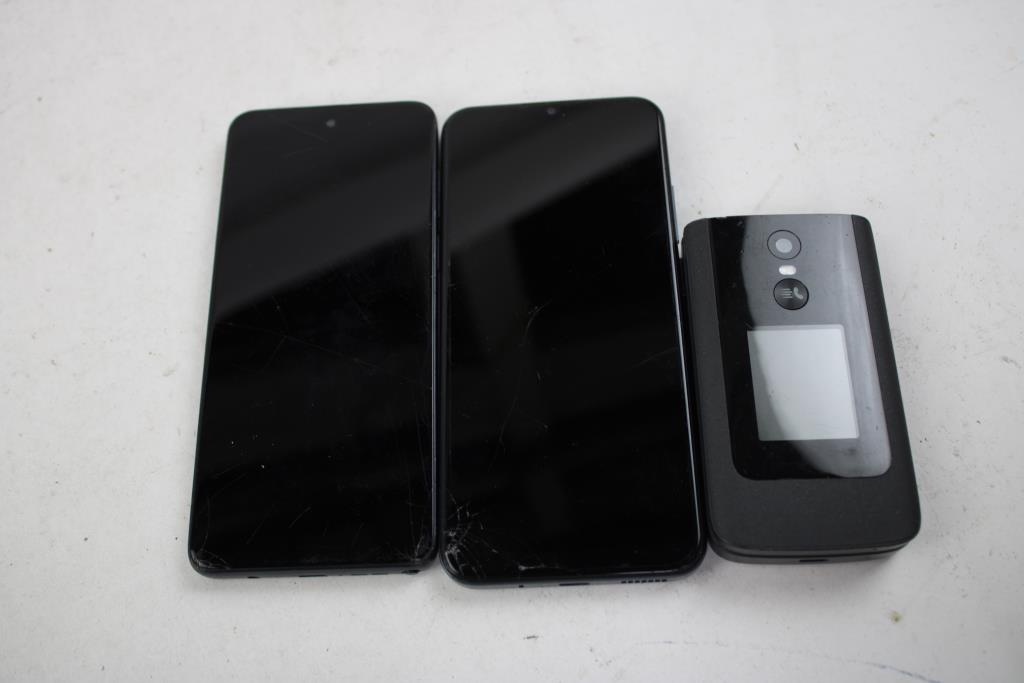 Motorola, PCD, TCL Cell Phone Lot, 3 Pieces, Sold For Parts