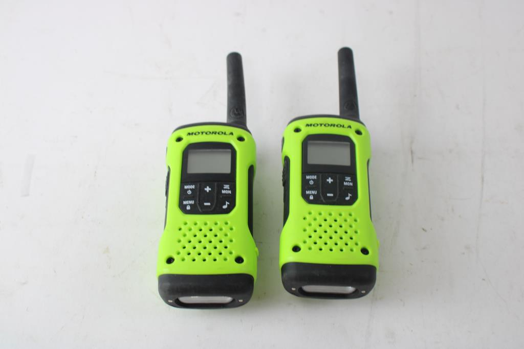 Motorola Radio Set, Green Property Room