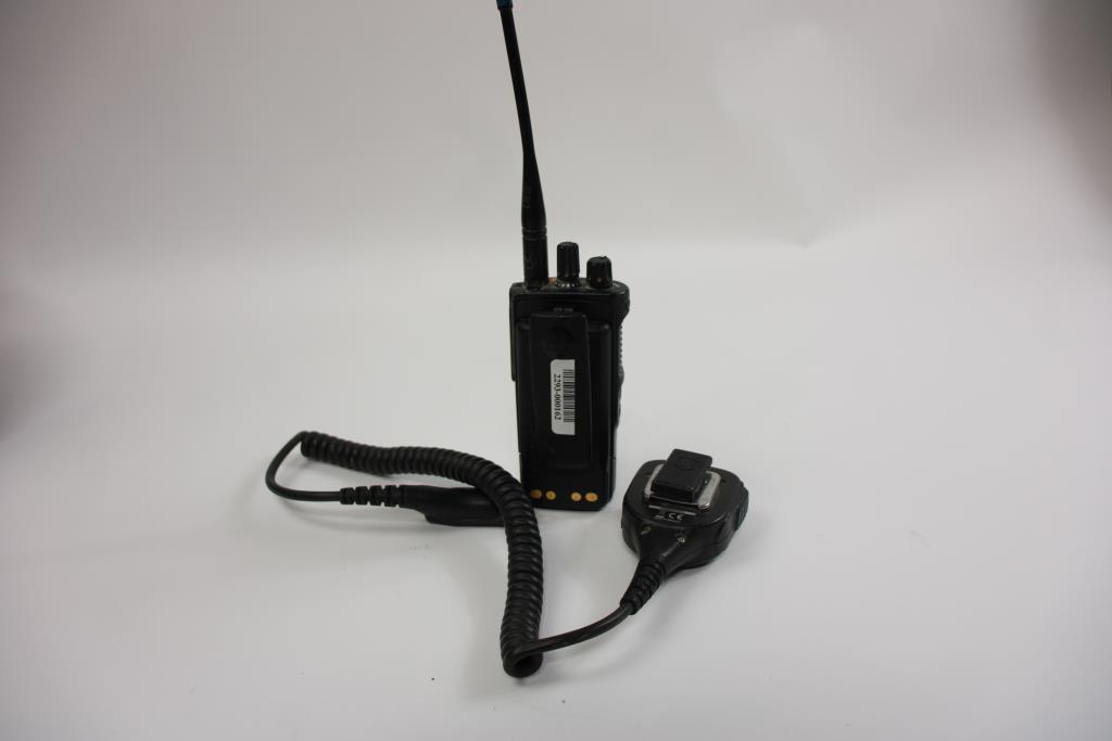 Motorola Two Way Radio And Microphone Property Room