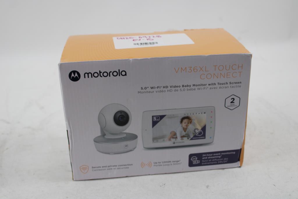 Motorola VM36XL Touch Connect 5" Wi-Fi HD Video Baby Monitor With Touch Screen