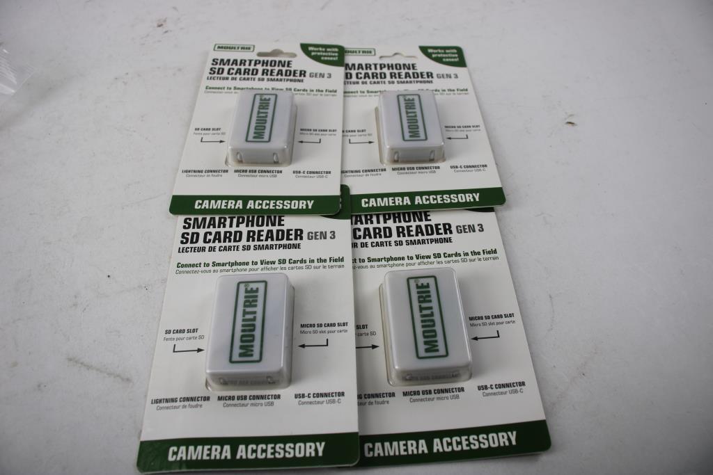 Moultrie Smartphone SD Card Reader Gen 3, 4+ Pieces Property Room