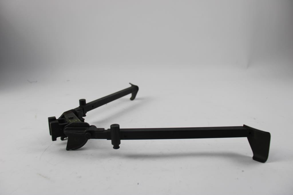 GP Side Mounted Bipod – 45 Degree Offset, 3-Position Adjustable Height 8.5-11.25 Inches – 2-Piece Mount Set For ML