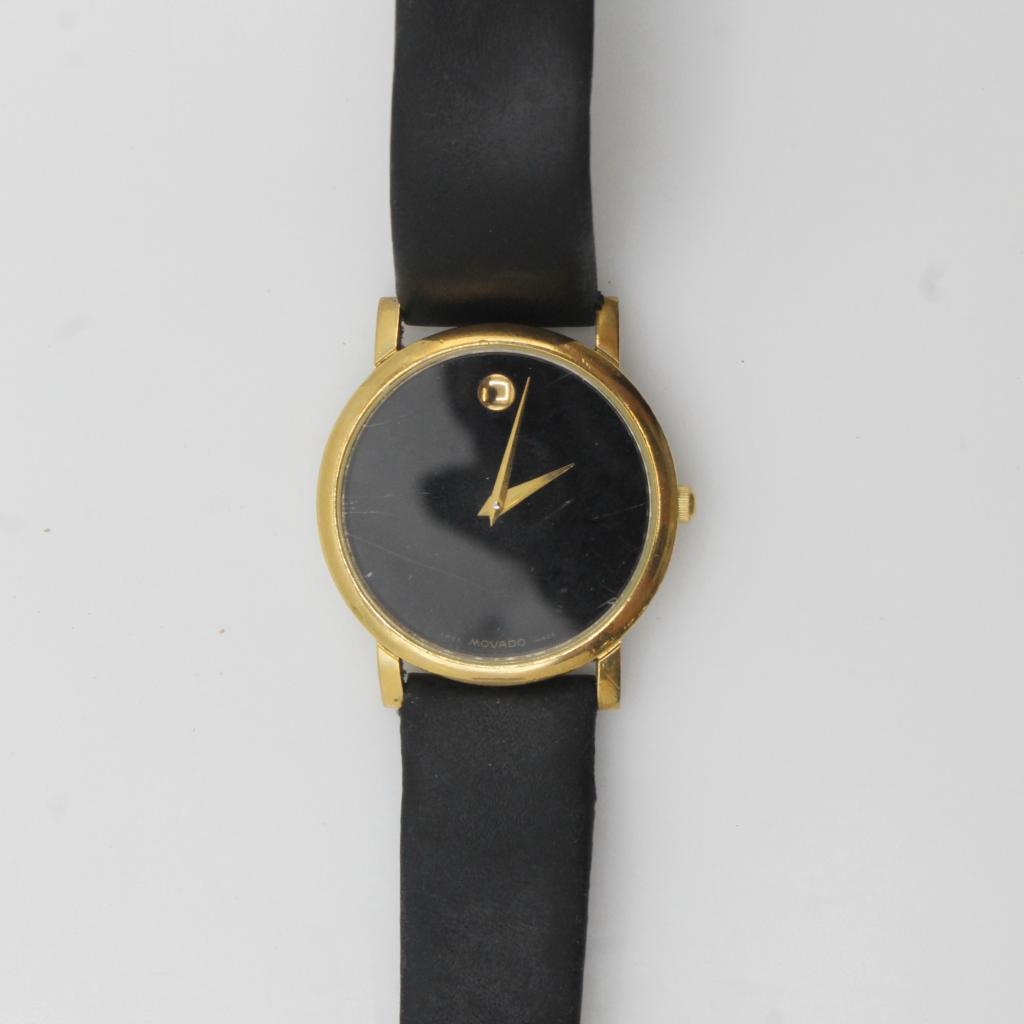 Movado 14kt GP Museum Watch