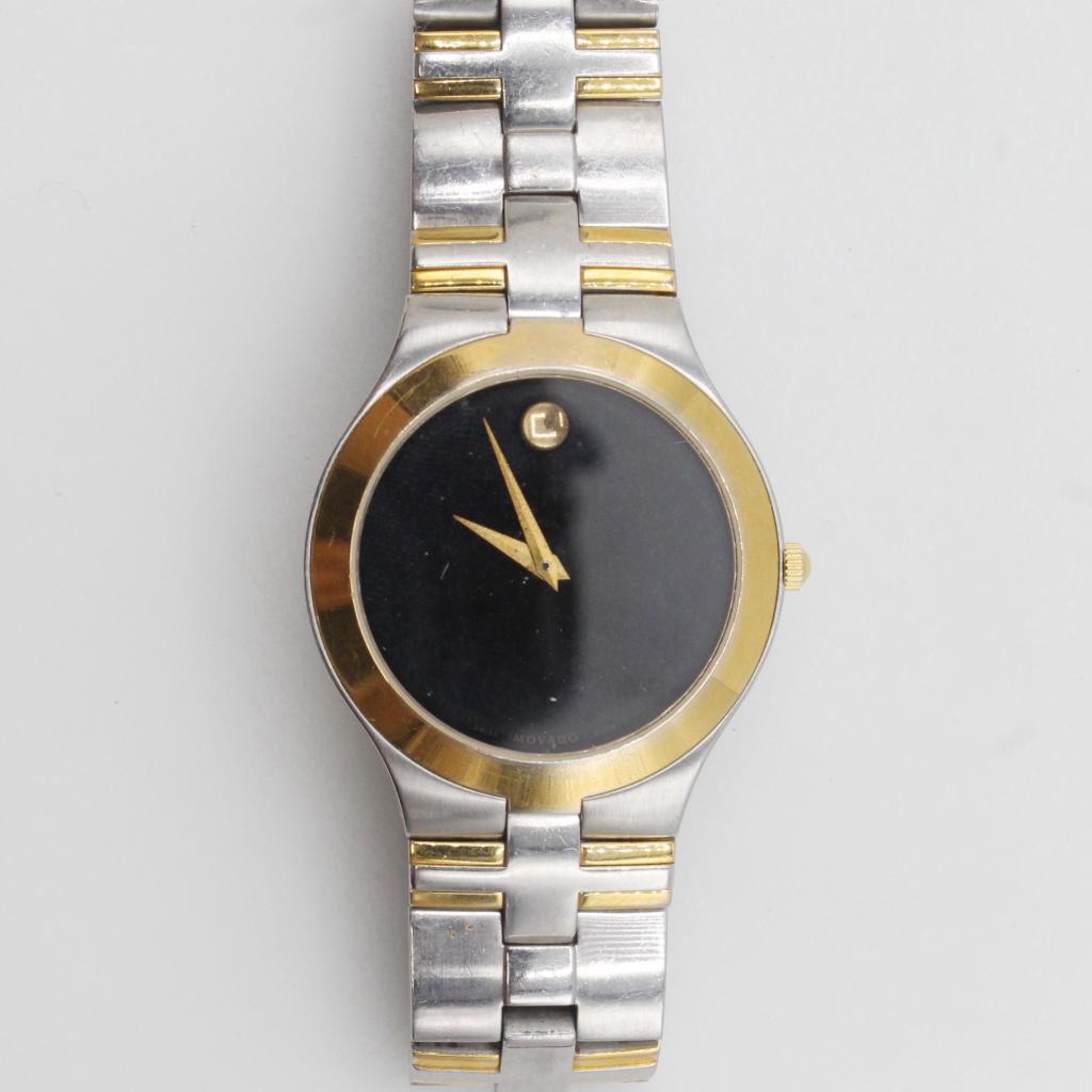 Movado 18kt GP Museum Watch