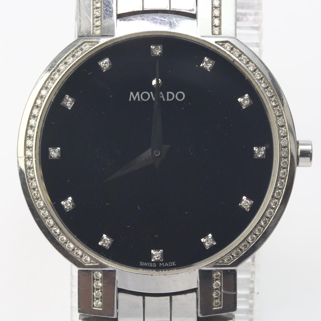 Movado Faceto Women S Diamond Watch Movado Faceto Women S Diamond Watch