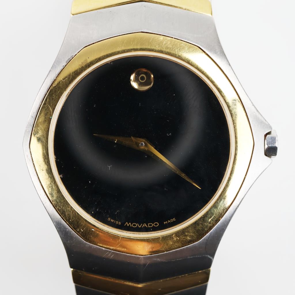 Movado Museum Stainless Steel Two Tone Watch